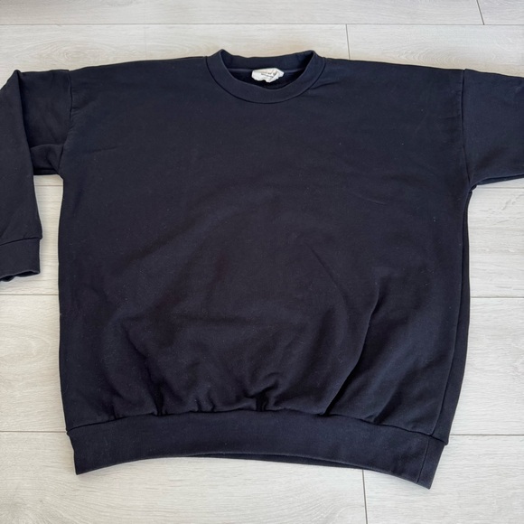 Fear of God Essentials Crewneck Sweatshirt Black Men’s Heavy Gage - Picture 4 of 11